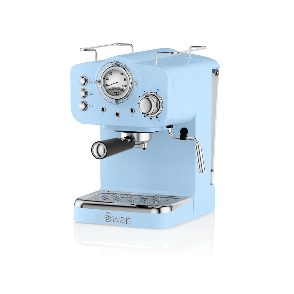 Swan Pump Espresso Coffee Machine - Blue 3 Swan Pump Espresso Coffee Machine - Blue - Image 3