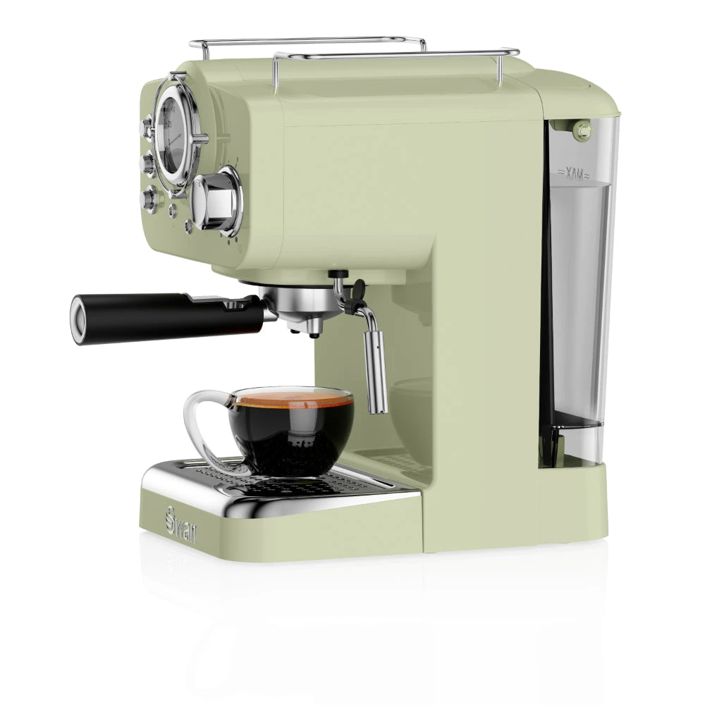 Swan Pump Espresso Coffee Machine - Green 11 Swan Pump Espresso Coffee Machine - Green - Image 11