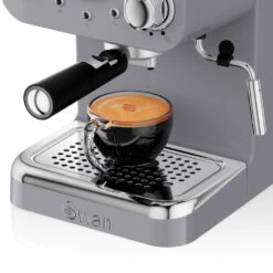 Swan Pump Espresso Coffee Machine - Grey -Tower Store SK22110GRN FEATURE 9