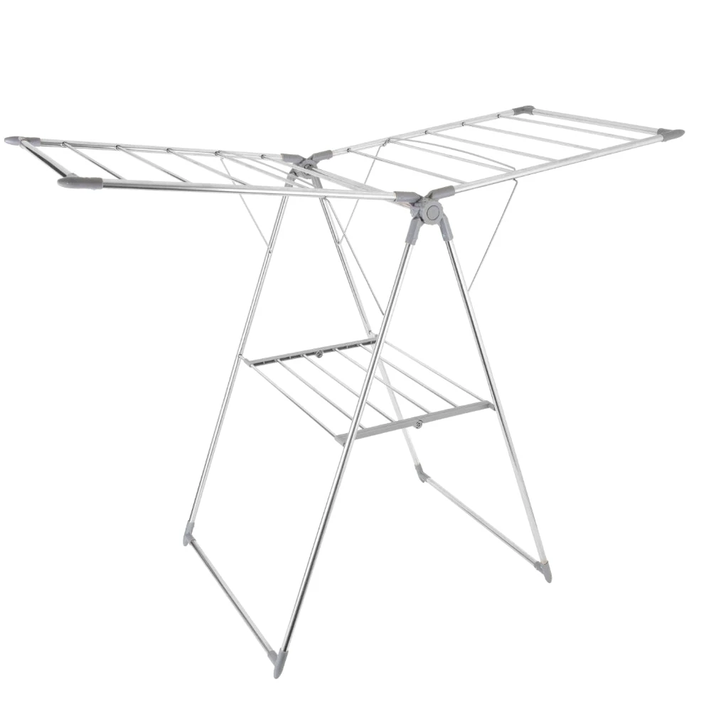 Ourhouse Winged Clothes Airer - Grey 1 Ourhouse Winged Clothes Airer - Grey
