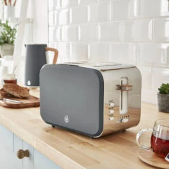 Swan Nordic 2 Slice Toaster - Grey -Tower Store ST14610GRYN LIFESTYLE 1