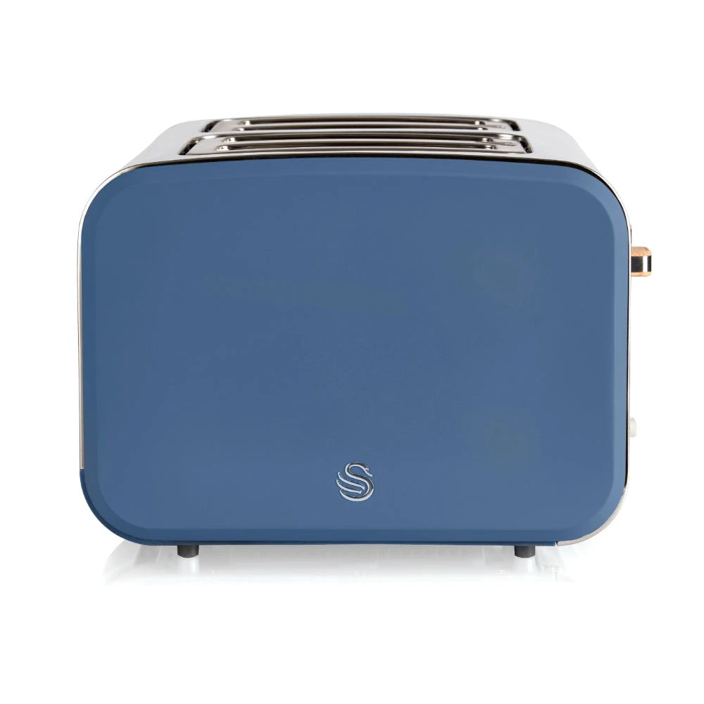 Swan Nordic 4 Slice Toaster - Blue 6 Swan Nordic 4 Slice Toaster - Blue - Image 6