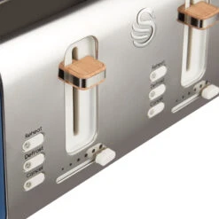 Swan Nordic 4 Slice Toaster - Blue 10 Swan Nordic 4 Slice Toaster - Blue -Tower Store ST14620BLUN 03