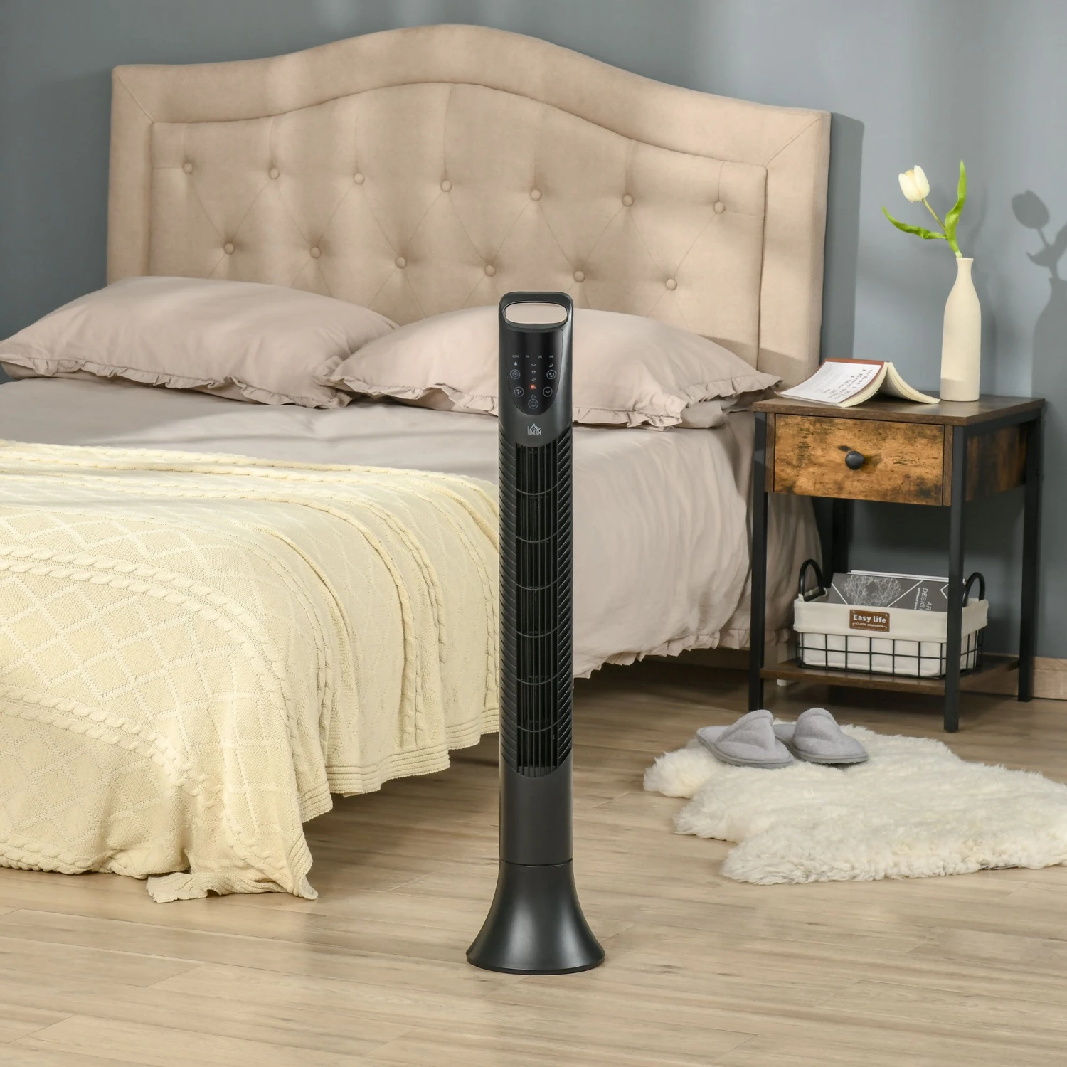 HOMCOM Tower Fan 91.5cm - Black 2 HOMCOM Tower Fan 91.5cm - Black - Image 2