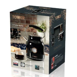 Tower Bottega Kettle 1.7L - Black & Rose Gold -Tower Store T10020 BOX 5