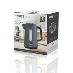 Tower Scandi Kettle 3kW 1.7L - Grey -Tower Store T10037G BOX 2