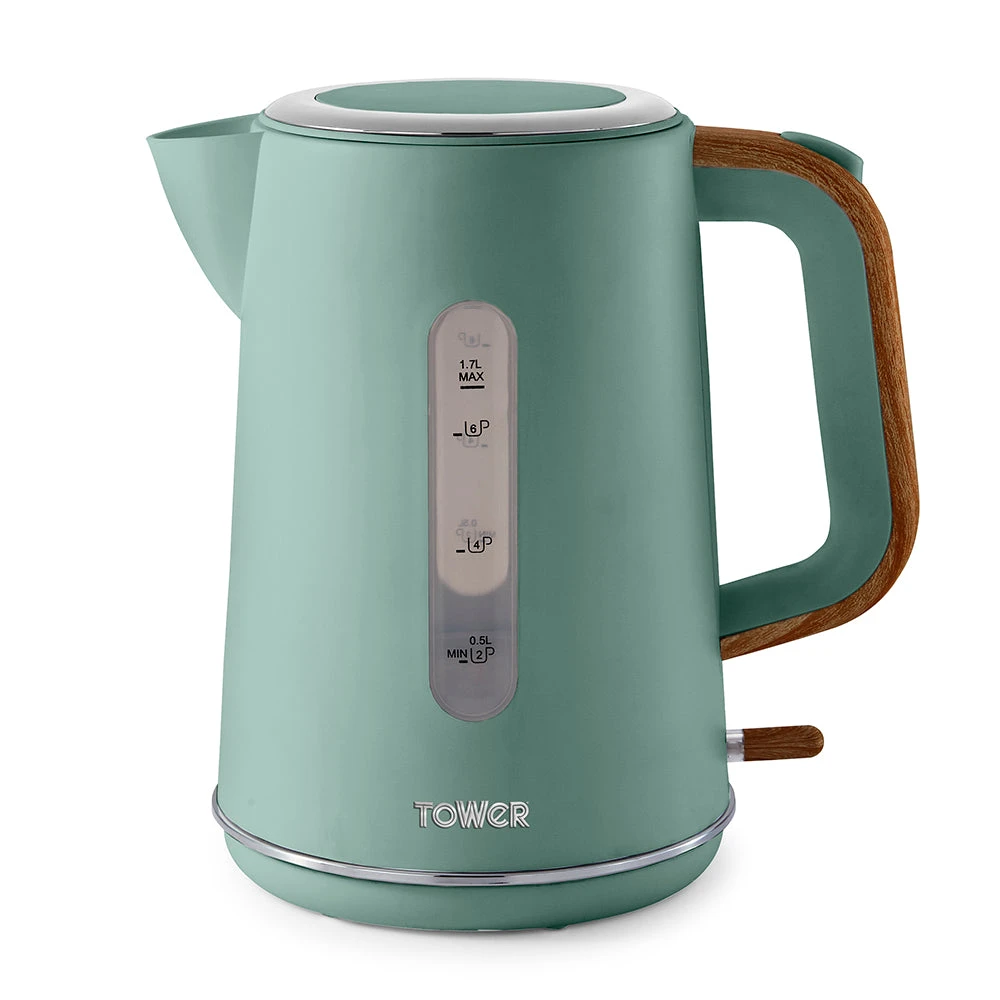 Tower Scandi 3KW 1.7L Rapid Boil Kettle - Jade Green 1 Tower Scandi 3KW 1.7L Rapid Boil Kettle - Jade Green