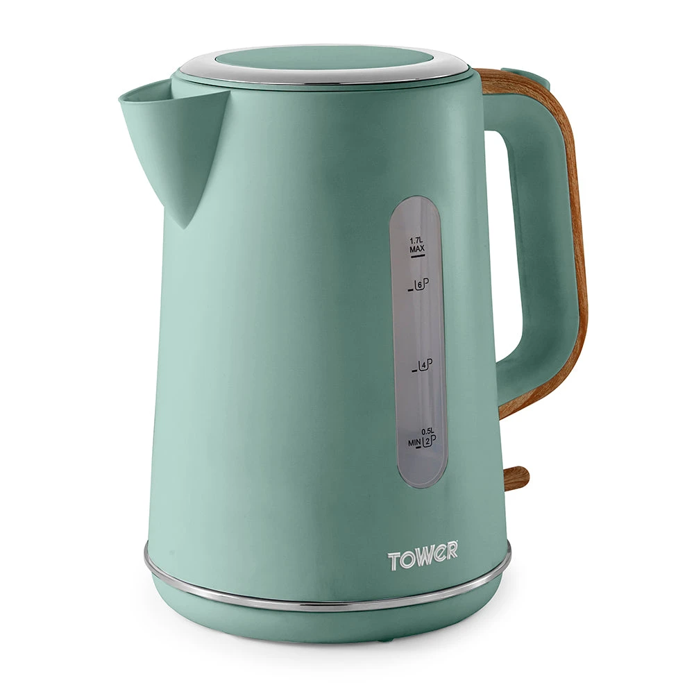 Tower Scandi 3KW 1.7L Rapid Boil Kettle - Jade Green 2 Tower Scandi 3KW 1.7L Rapid Boil Kettle - Jade Green - Image 2