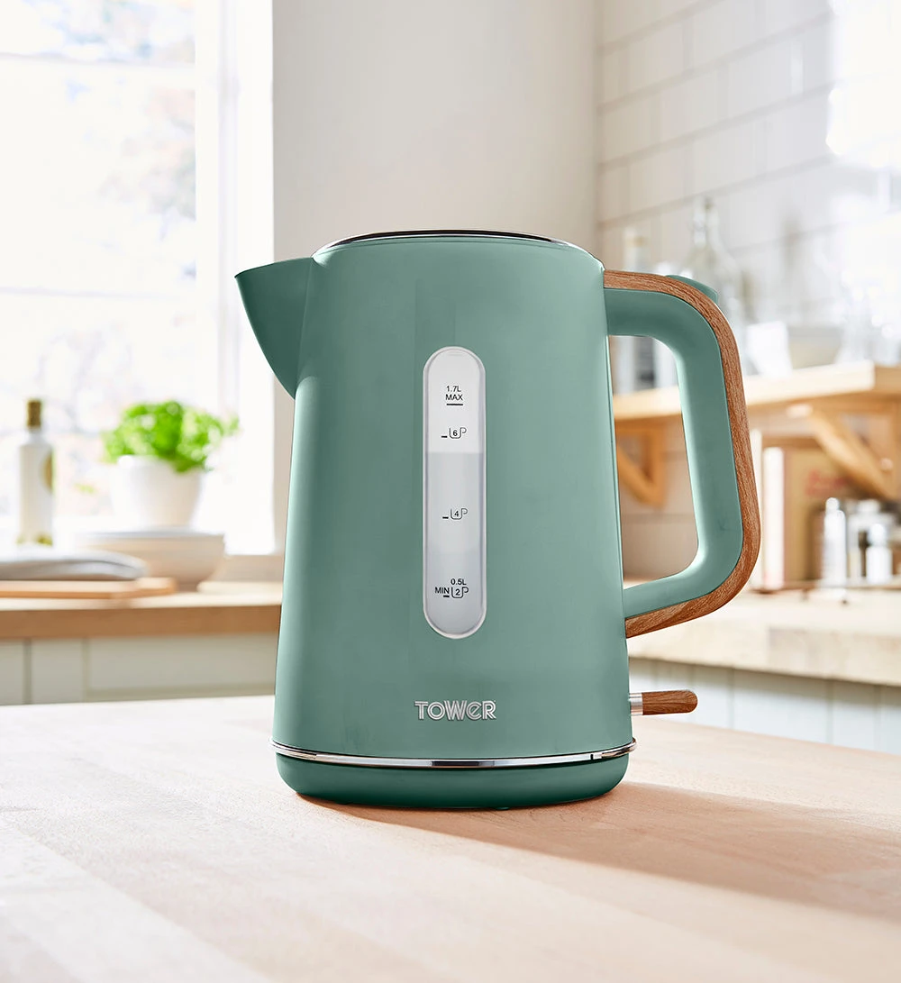 Tower Scandi 3KW 1.7L Rapid Boil Kettle - Jade Green 7 Tower Scandi 3KW 1.7L Rapid Boil Kettle - Jade Green - Image 7