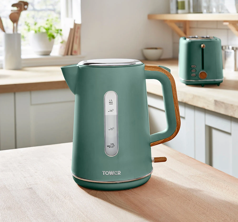 Tower Scandi 3KW 1.7L Rapid Boil Kettle - Jade Green 8 Tower Scandi 3KW 1.7L Rapid Boil Kettle - Jade Green - Image 8