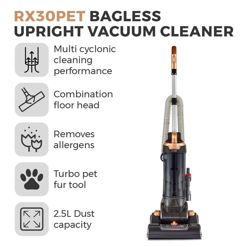 Tower Bagless Upright Vacuum Cleaner - Rose Gold 2 Tower Bagless Upright Vacuum Cleaner - Rose Gold - Image 2