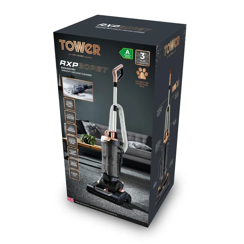 Tower Bagless Upright Vacuum Cleaner - Rose Gold 8 Tower Bagless Upright Vacuum Cleaner - Rose Gold - Image 8