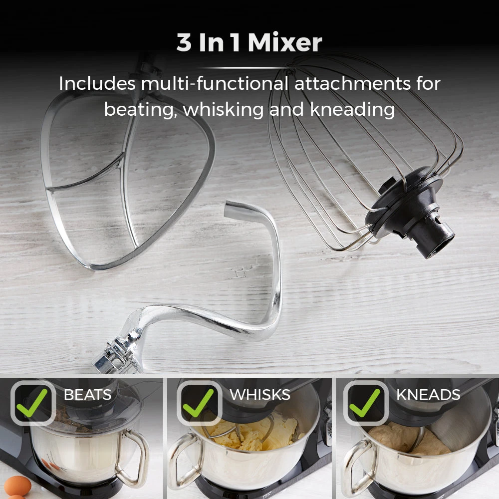 Tower Stand Mixer 1000W - Black 5 Tower Stand Mixer 1000W - Black - Image 5