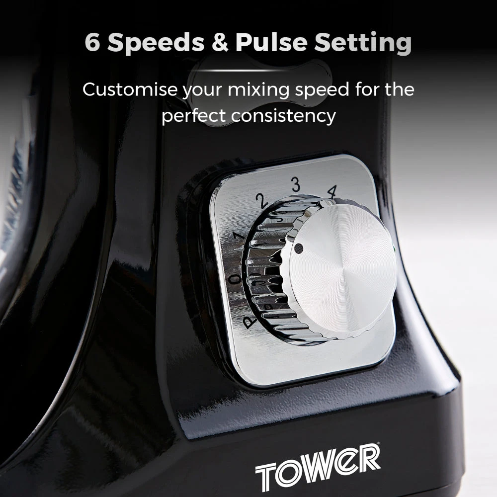 Tower Stand Mixer 1000W - Black 8 Tower Stand Mixer 1000W - Black - Image 8