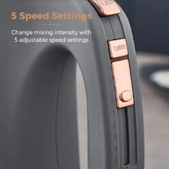 Tower Cavaletto 300W Hand Mixer - Grey -Tower Store T12061RGG 07 d17acc13 cb08 43c9 8ee2 50779f27e66c