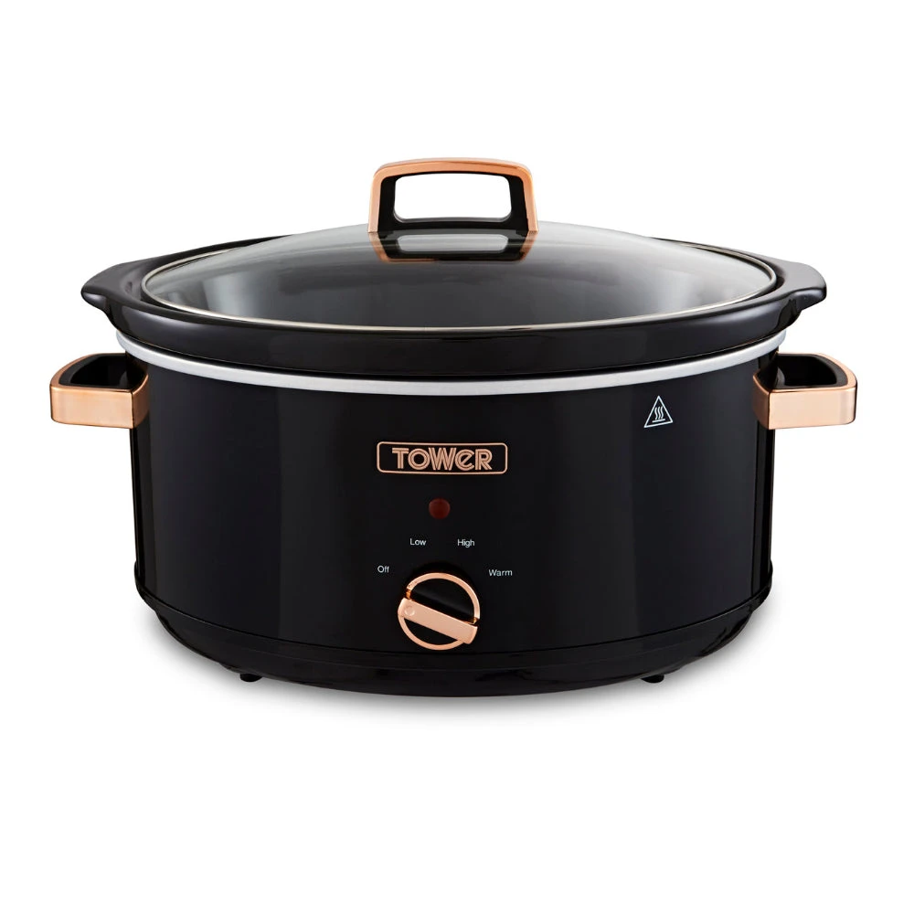 Tower Rose Gold Slow Cooker 6.5L - Rose Gold 1 Tower Rose Gold Slow Cooker 6.5L - Rose Gold