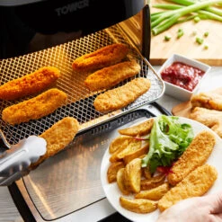 Tower Vortx Manual Air Fryer Oven 11L - Black -Tower Store T17038002 04 254fff79 2fee 45e2 96b8 0f8d4d0bf726