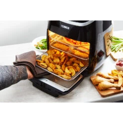 Tower Vortx Manual Air Fryer Oven 11L - Black -Tower Store T17038 LS1