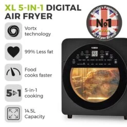Tower Vortx Air Fryer Oven 14.5L - Black -Tower Store T17051BLK 02