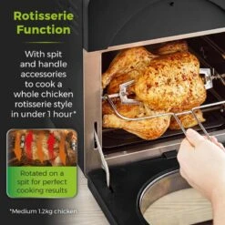 Tower Vortx Air Fryer Oven 14.5L - Black -Tower Store T17051BLK 05