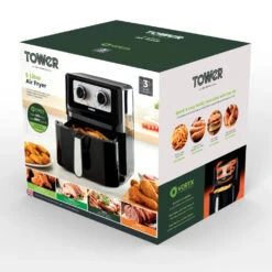 Tower Vortx Manual Air Fryer 5L - Black -Tower Store T17090 11