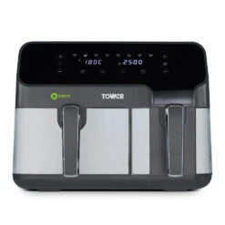 Tower Vortx Eco Duo Basket Air Fryer 8.5L - Grey