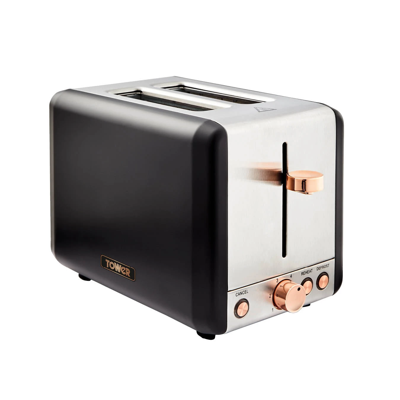 Tower Cavaletto 2 Slice Stainless Steel Toaster - Black 1 Tower Cavaletto 2 Slice Stainless Steel Toaster - Black