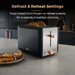 Tower Cavaletto 2 Slice Stainless Steel Toaster - Black 13 Tower Cavaletto 2 Slice Stainless Steel Toaster - Black -Tower Store T20036RG 05