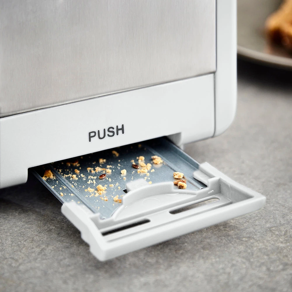 Tower Cavaletto 2 Slice Stainless Steel Toaster - White 3 Tower Cavaletto 2 Slice Stainless Steel Toaster - White - Image 3