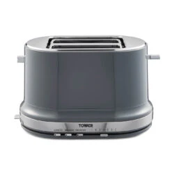 Tower Belle Collection 2 Slice Toaster - Grey