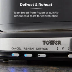 Tower Belle Collection 2 Slice Toaster - Black -Tower Store T20043NOR 04