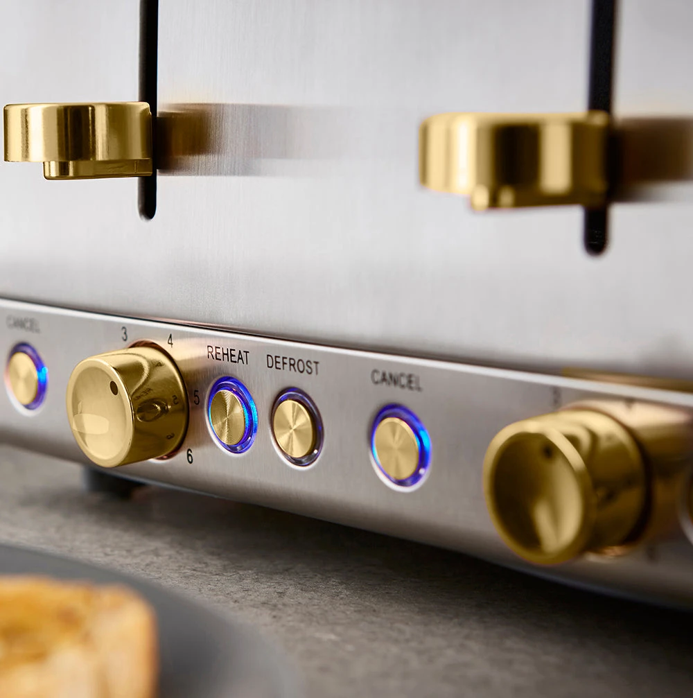 Tower Cavaletto 4 Slice Stainless Steel Toaster - Jade Green 5 Tower Cavaletto 4 Slice Stainless Steel Toaster - Jade Green - Image 5