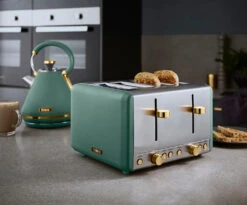 Tower Cavaletto 4 Slice Stainless Steel Toaster - Jade Green 12 Tower Cavaletto 4 Slice Stainless Steel Toaster - Jade Green -Tower Store T20051JDE 06