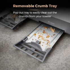 Tower Cavaletto 4 Slice Stainless Steel Toaster - Grey 15 Tower Cavaletto 4 Slice Stainless Steel Toaster - Grey -Tower Store T20051RGG 06