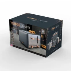 Tower Cavaletto 4 Slice Stainless Steel Toaster - Grey 18 Tower Cavaletto 4 Slice Stainless Steel Toaster - Grey -Tower Store T20051RGG 09