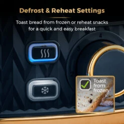 Tower Empire 2 Slice Toaster - Midnight Blue -Tower Store T20054MNB 05