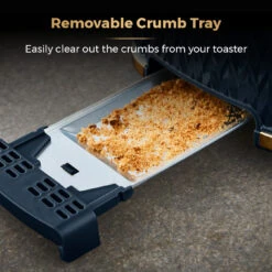 Tower Empire 2 Slice Toaster - Midnight Blue -Tower Store T20054MNB 06