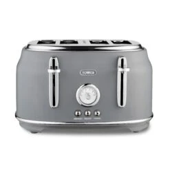 Tower Renaisance 4 Slice Toaster - Grey