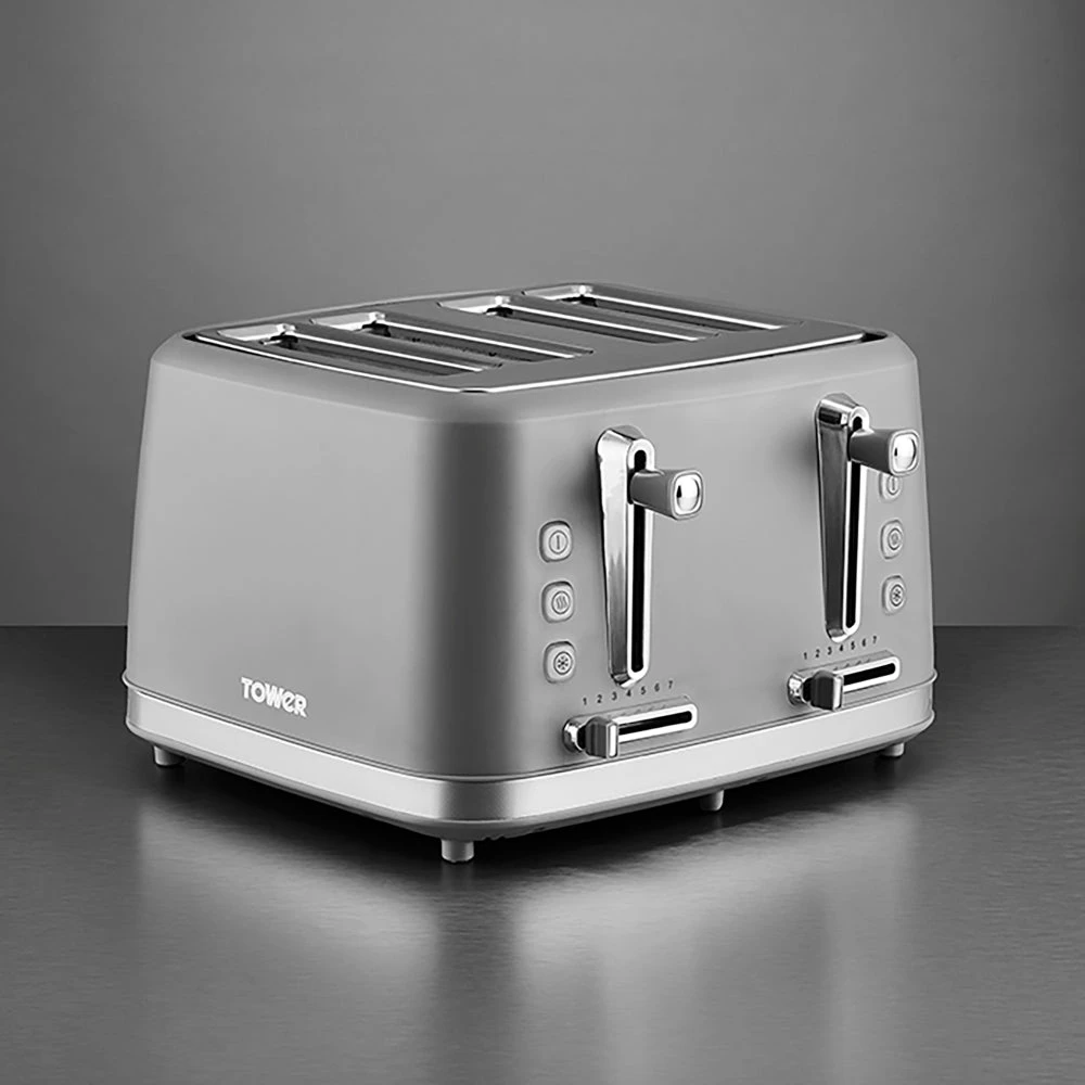 Tower Odyssey 4 Slice Toaster - Grey 8 Tower Odyssey 4 Slice Toaster - Grey - Image 8