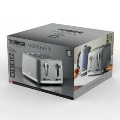 Tower Odyssey 4 Slice Toaster - Grey 15 Tower Odyssey 4 Slice Toaster - Grey -Tower Store T20071GBF 09 0ee1d2bb 433e 4ac4 a528 235ccea27411