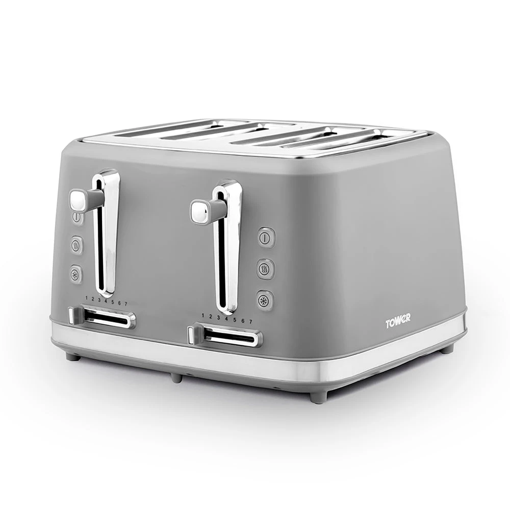 Tower Odyssey 4 Slice Toaster - Grey 1 Tower Odyssey 4 Slice Toaster - Grey