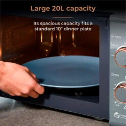 Tower Cavaletto 20L Manual Microwave - Grey -Tower Store T24038RGG 04