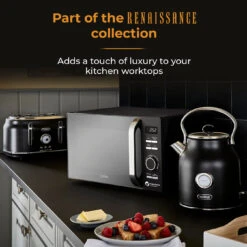 Tower Renaissance 20L Microwave Digital - Black -Tower Store T24039BLK 09