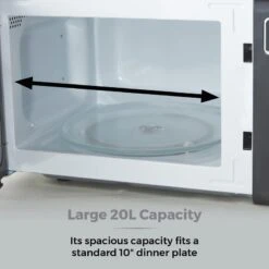 Tower Digital Microwave Mirror Door 800w 20L - Black And Chrome -Tower Store T24041BLK 04