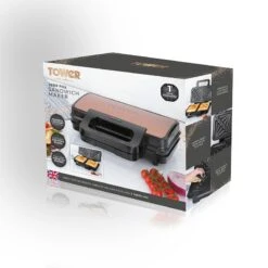 Tower Deep Fill Sandwich Maker 900w - Rose Gold -Tower Store T27031RG 08