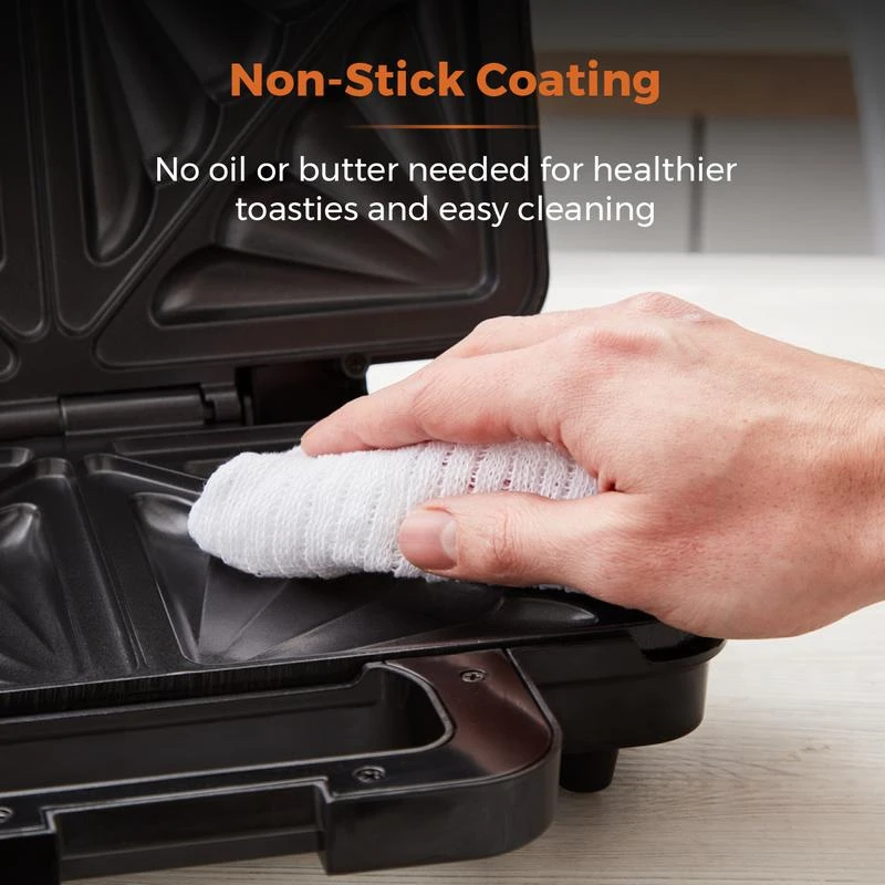 Tower Deep Fill Sandwich Maker 900W - Stainless Steel 5 Tower Deep Fill Sandwich Maker 900W - Stainless Steel - Image 5