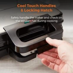 Tower Deep Fill Sandwich Maker 900W - Stainless Steel 12 Tower Deep Fill Sandwich Maker 900W - Stainless Steel -Tower Store T27031 07