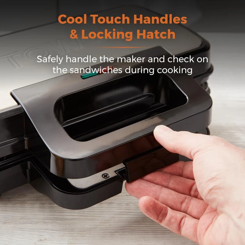 Tower Deep Fill Sandwich Maker 900W - Stainless Steel 3 Tower Deep Fill Sandwich Maker 900W - Stainless Steel - Image 3