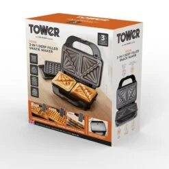 Tower Deep Fill Sandwich Maker 3in1 - Stainless Steel 19 Tower Deep Fill Sandwich Maker 3in1 - Stainless Steel -Tower Store T27032 10