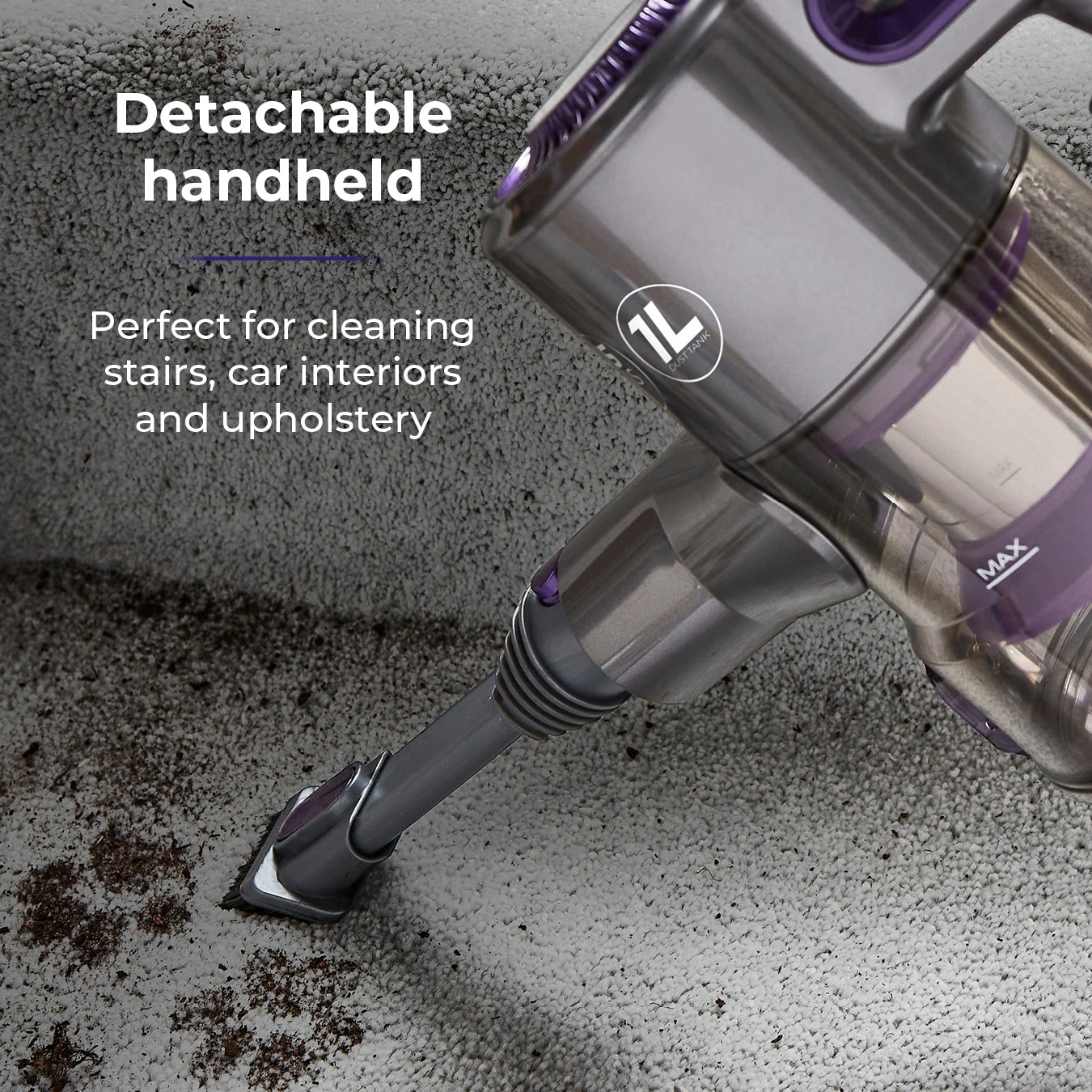 Tower VL50 Pro Performance Pet 22.2V Cordless 3-IN-1 Vacuum Cleaner Purple 9 Tower VL50 Pro Performance Pet 22.2V Cordless 3-IN-1 Vacuum Cleaner Purple - Image 9